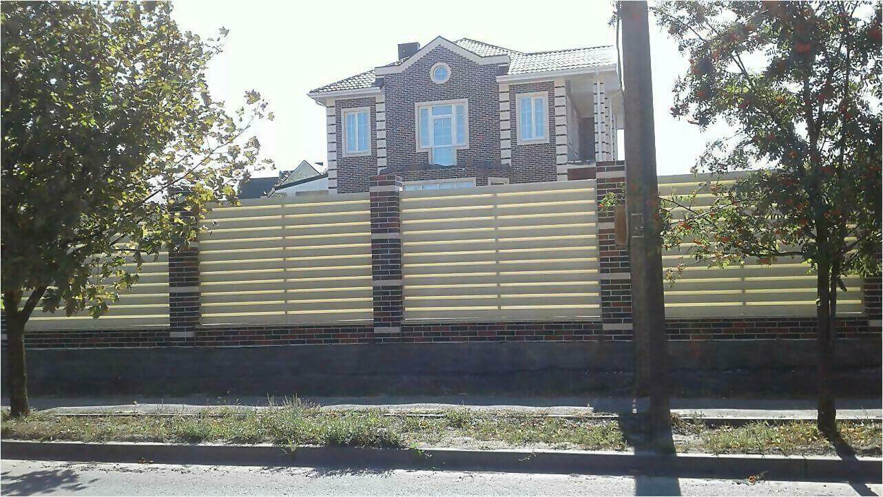 Забор из штакетника 115м фото2 в Элисте