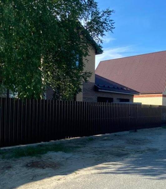 забор из штакетника шоколад фото3 в Элисте