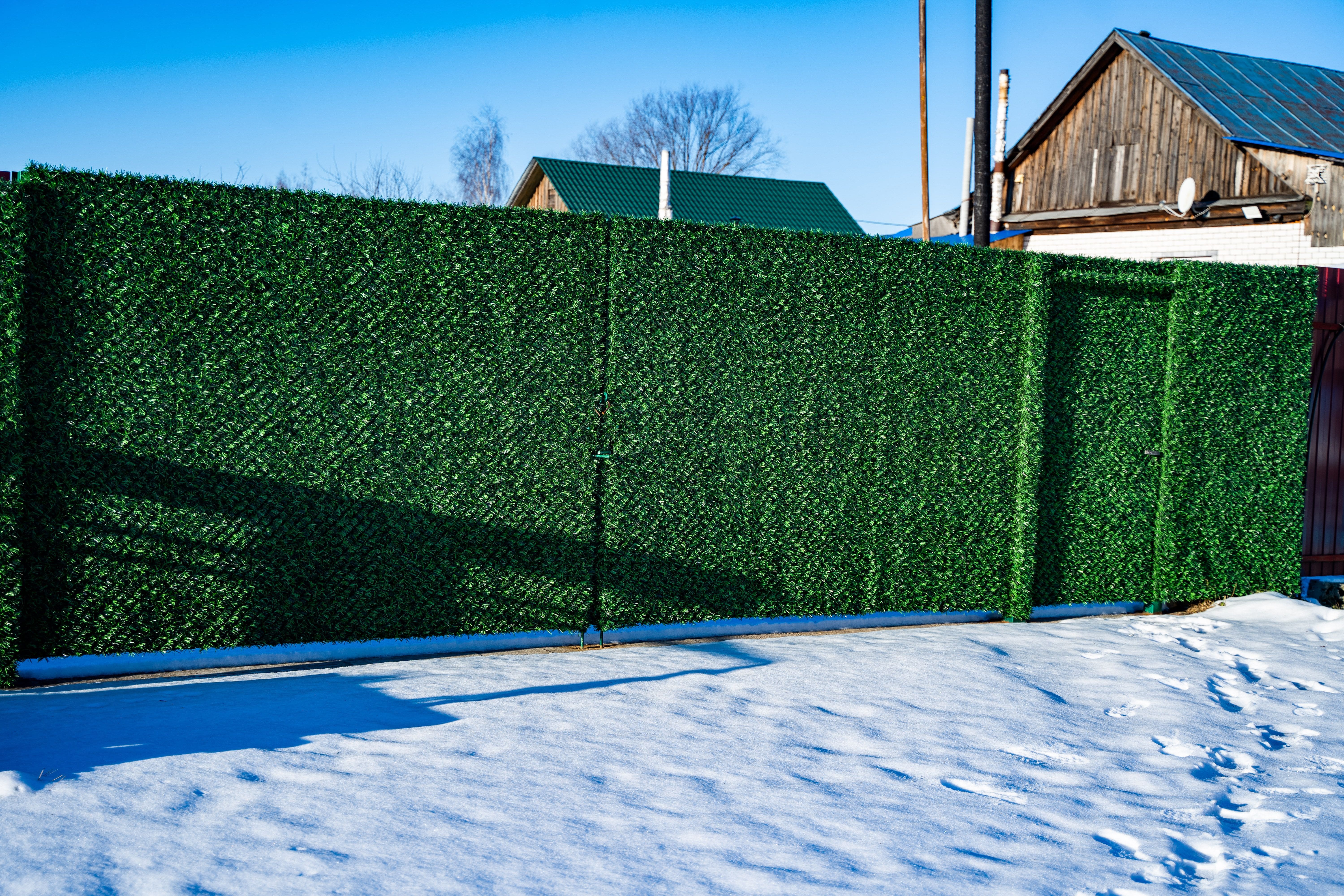 Вечнозеленый забор Grass Fence рулон 2м фото 4 в Элисте