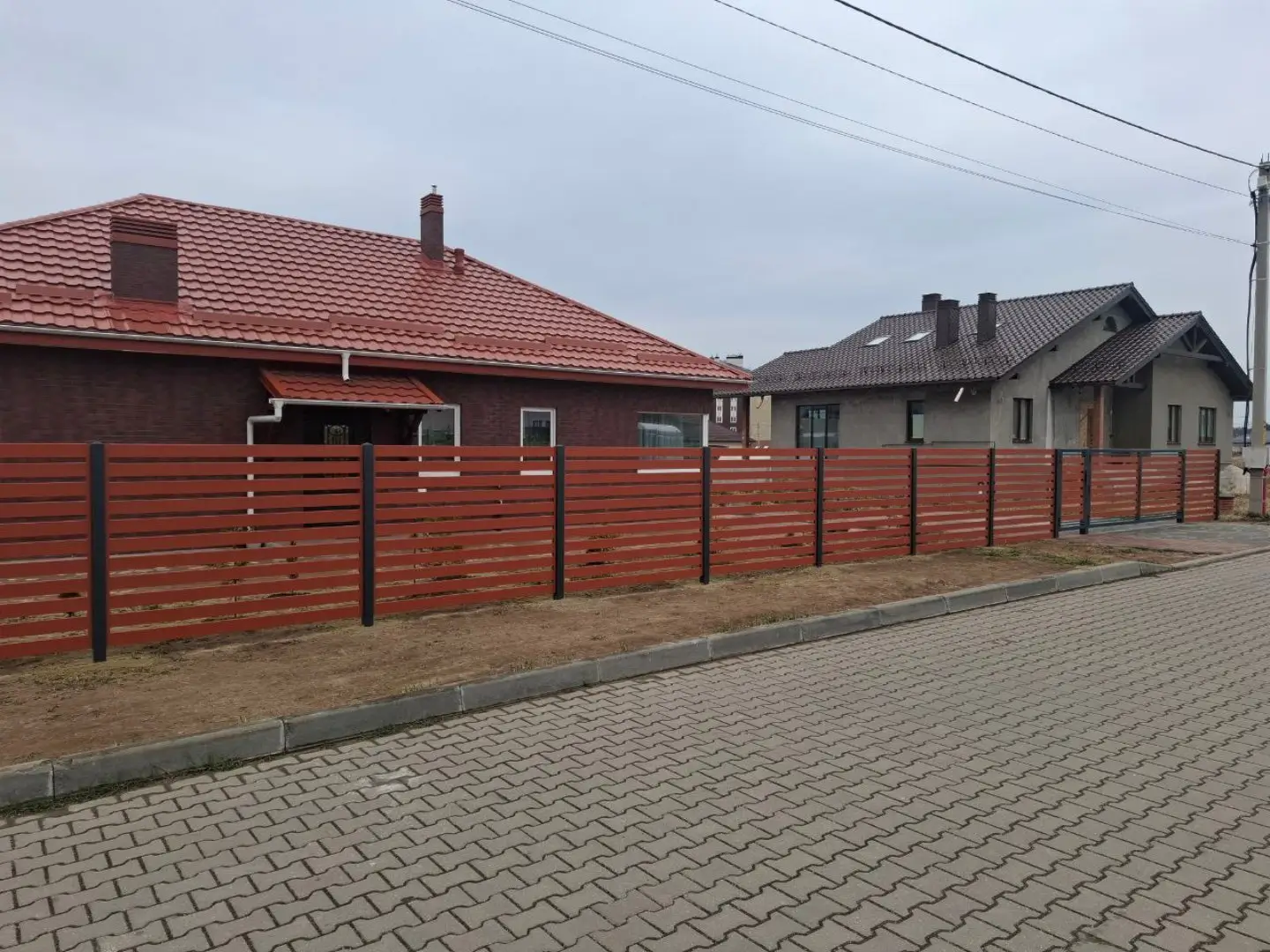 Забор-ранчо из металлопланкена 18м RAL8004 Терракотовый фото 1 в Элисте